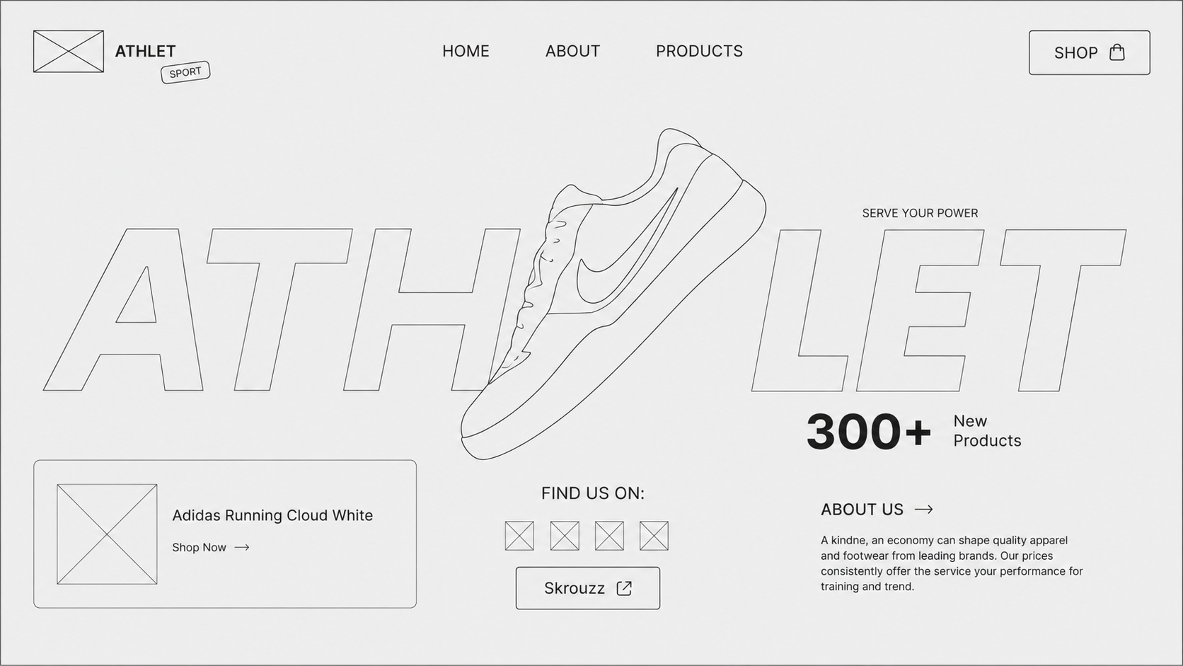 Website before the redesign